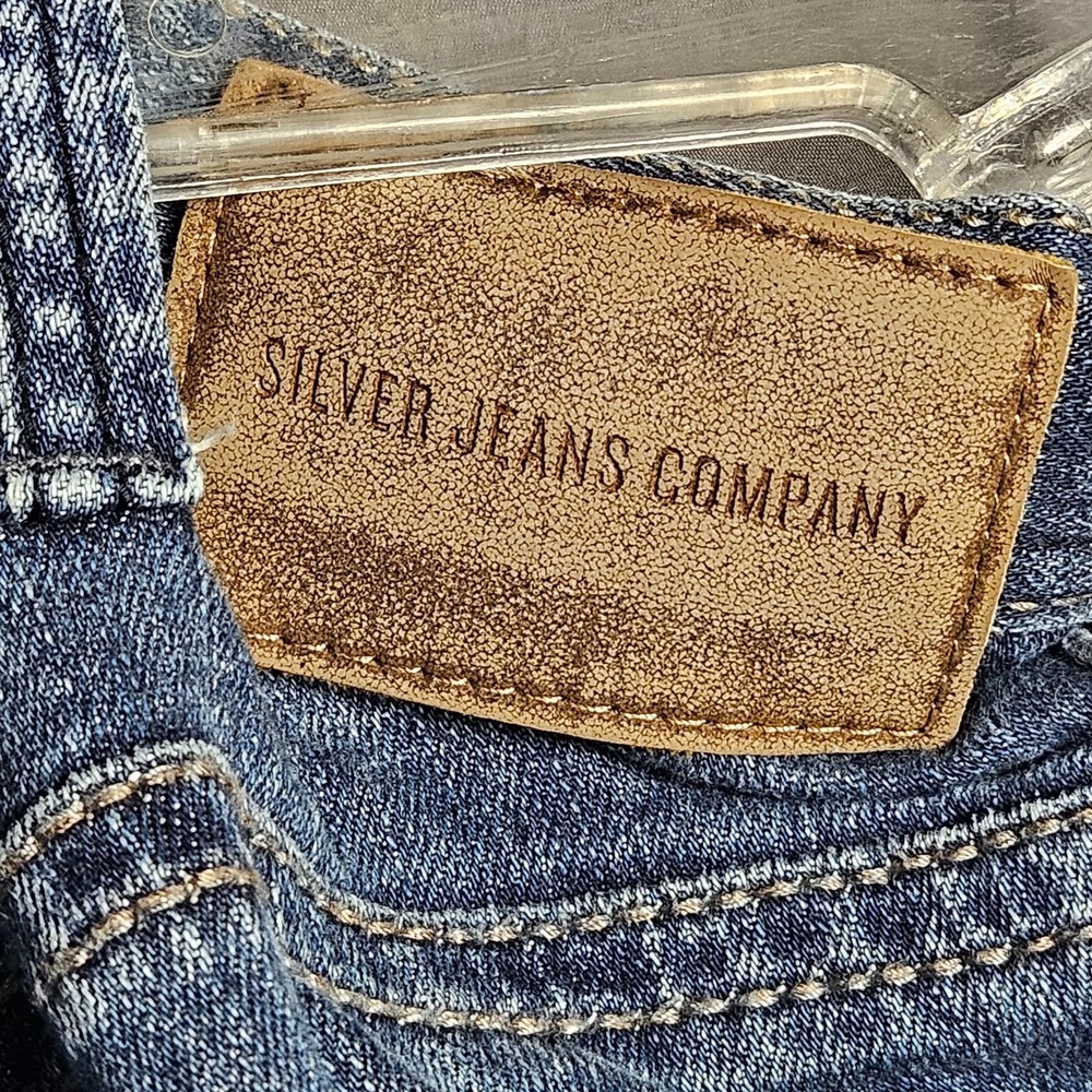 Silver Jeans Co Hunter Mens Jeans 33x32 Light Wash Straight Leg Denim - Picture 11 of 13